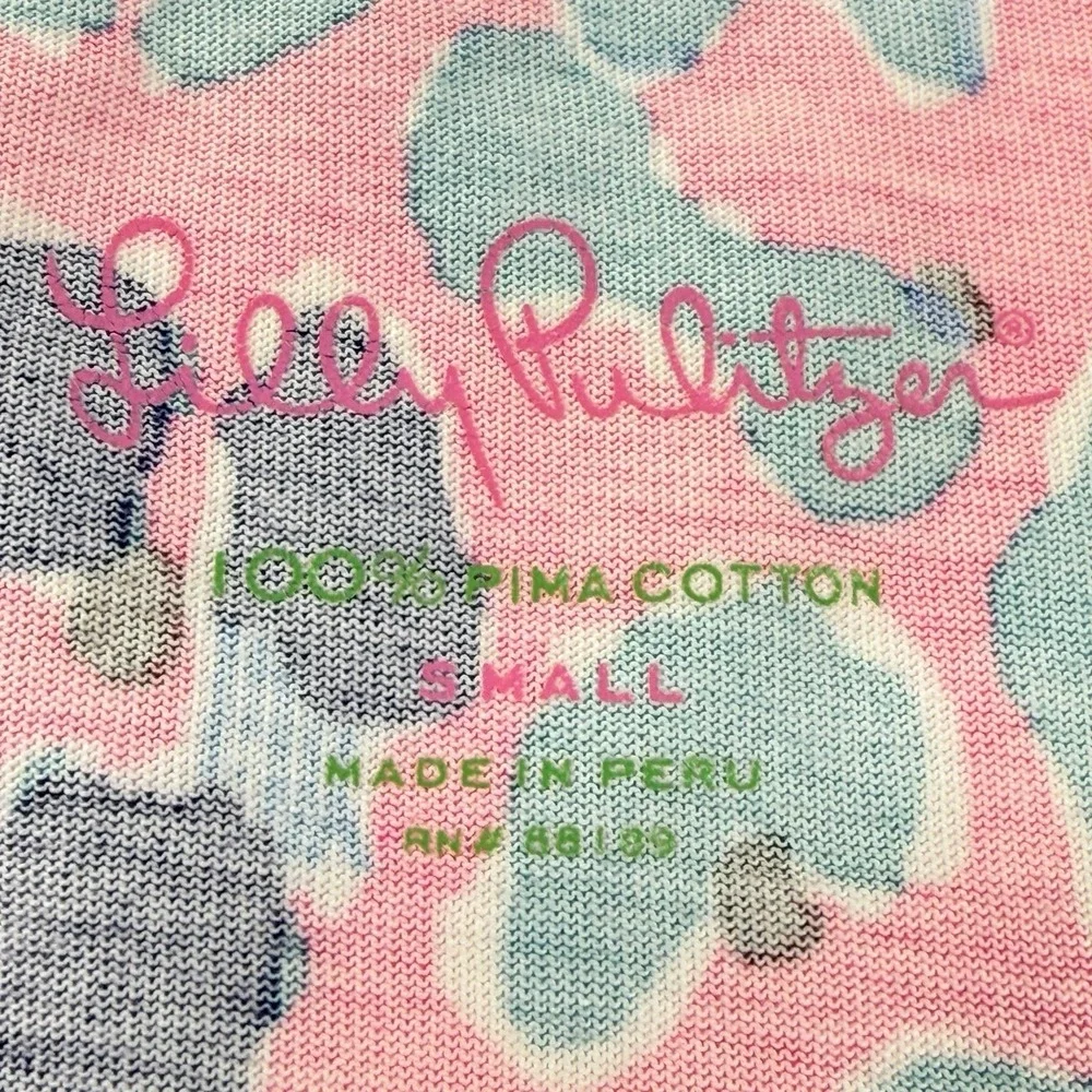 Lilly Pulitzer Corine Dress‎ Small Paws Off Pink Leopard Print Small 3/4 Sleeve